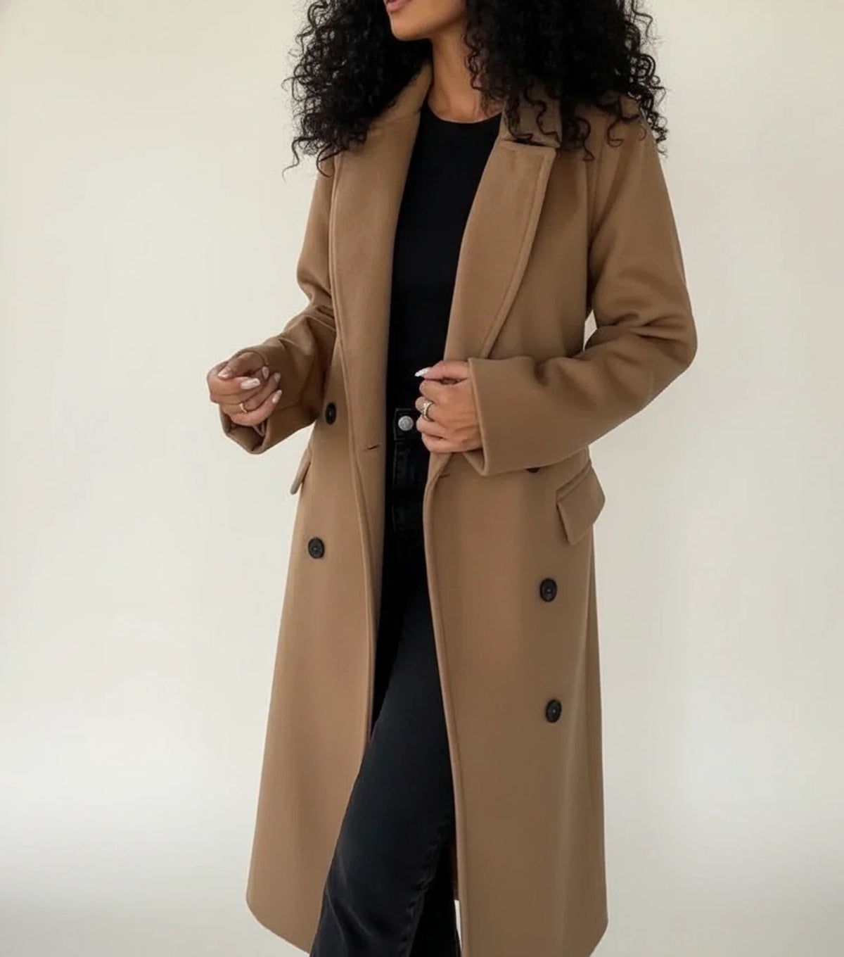 Celeste | Women's Double Breasted Belted Midi Winter Coat