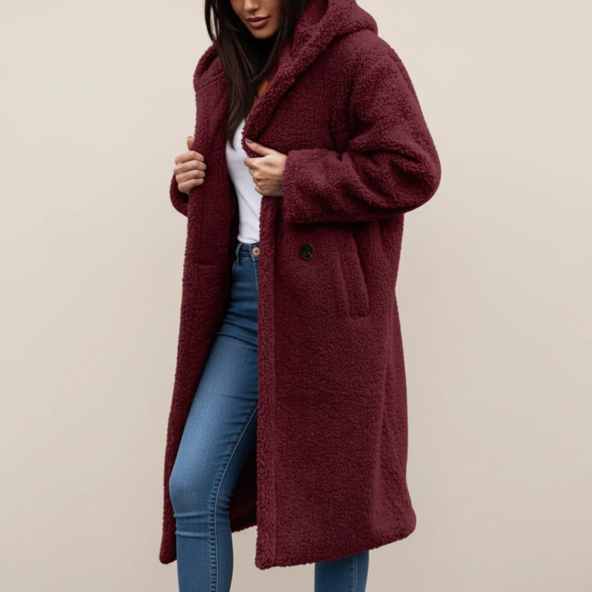 Odessa | Women's Long Hooded Teddy Winter Coat