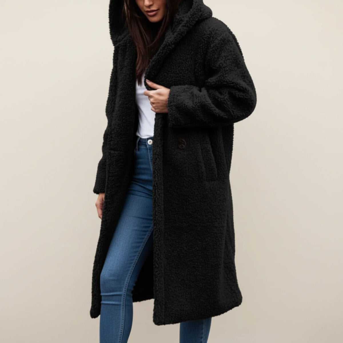 Odessa | Women's Long Hooded Teddy Winter Coat