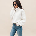 Marisette | Women's Chunky Knit Turtleneck Sweater