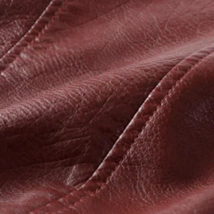 Ophelia | Women's Cropped Belted Biker Jacket in Faux Leather