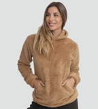 Amara | Women's Fuzzy Fleece Pullover Hoodie with Kangaroo Pocket