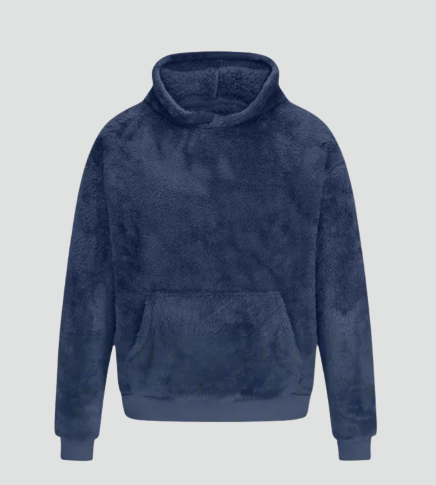 Amara | Women's Fuzzy Fleece Pullover Hoodie with Kangaroo Pocket