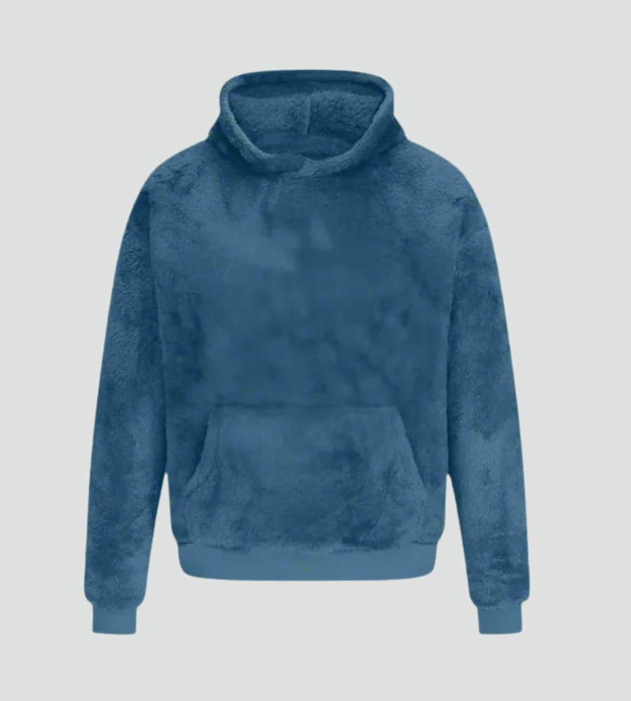 Amara | Women's Fuzzy Fleece Pullover Hoodie with Kangaroo Pocket