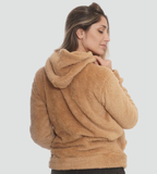 Amara | Women's Fuzzy Fleece Pullover Hoodie with Kangaroo Pocket