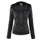 Adelina | Women's Zip-Front Faux Leather Jacket