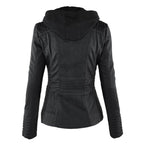Adelina | Women's Zip-Front Faux Leather Jacket