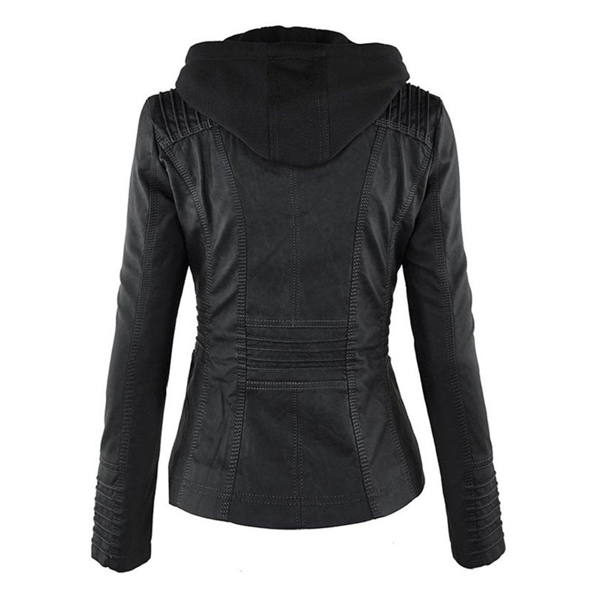 Adelina | Women's Zip-Front Faux Leather Jacket