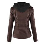 Adelina | Women's Zip-Front Faux Leather Jacket