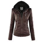 Adelina | Women's Zip-Front Faux Leather Jacket