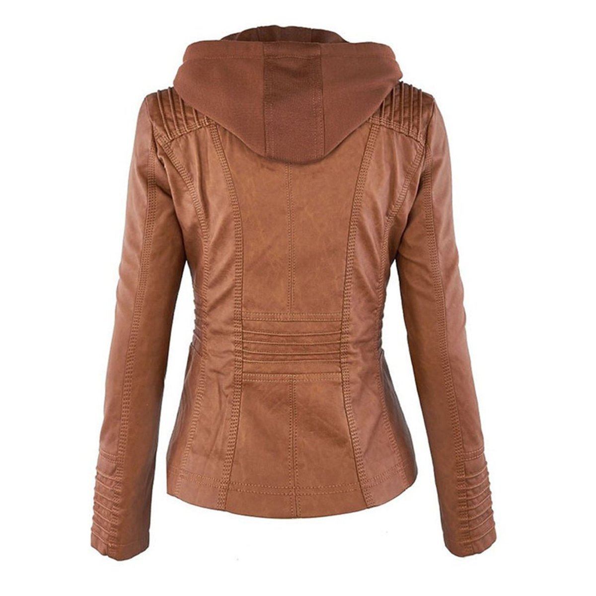 Adelina | Women's Zip-Front Faux Leather Jacket