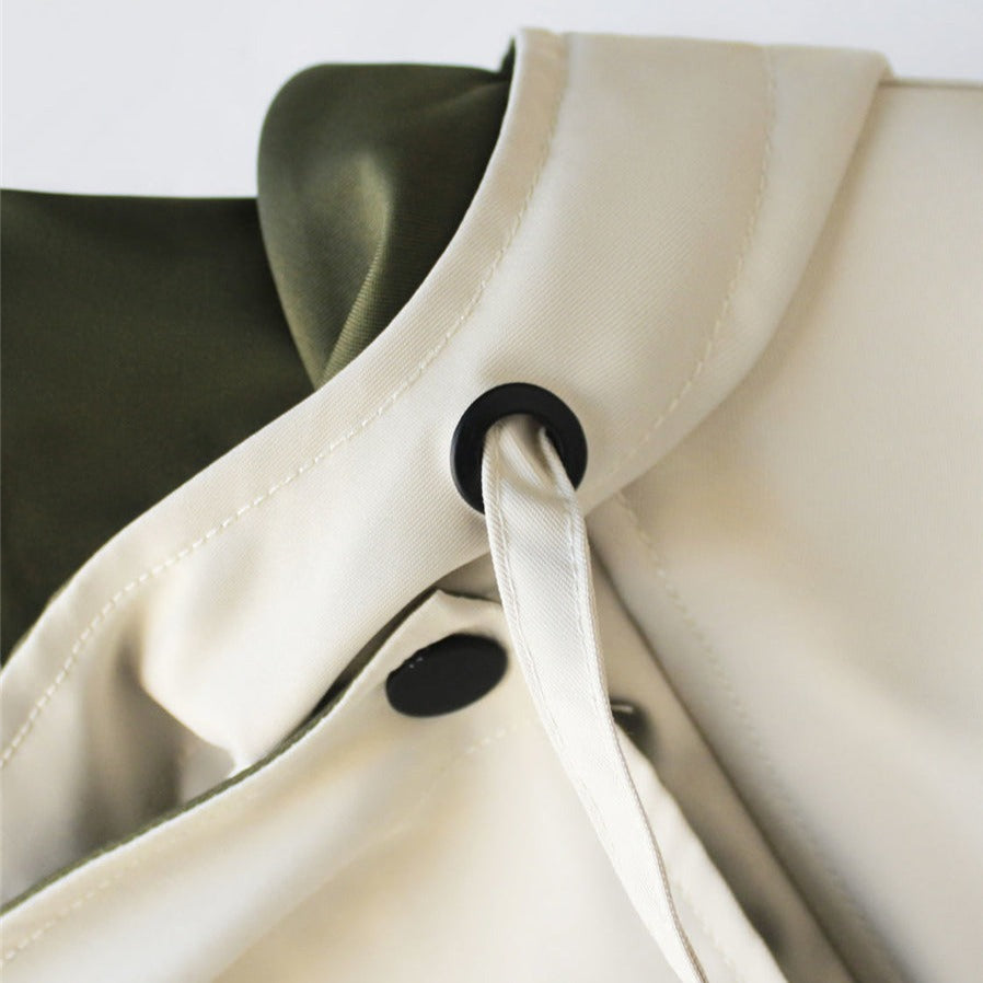 Marguerite | Women's Oversized Windbreaker Utility Jacket with Wide Collar