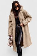 Marisela | Women's Longline Teddy Coat with Hood