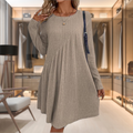 Mariah | Women’s Long Sleeve Ribbed Knit Dress