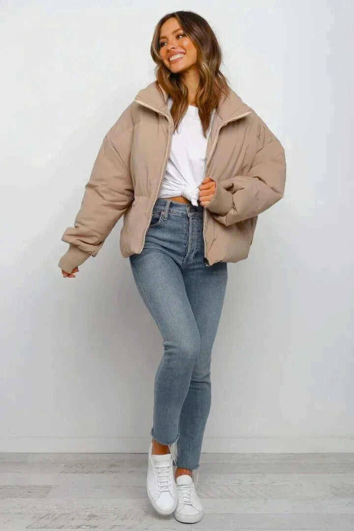 Bianca | Women's Cropped Short Quilted Puffer Jacket