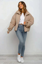 Bianca | Women's Cropped Short Quilted Puffer Jacket