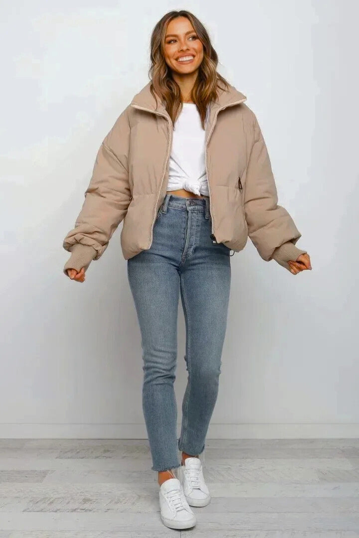 Bianca | Women's Cropped Short Quilted Puffer Jacket