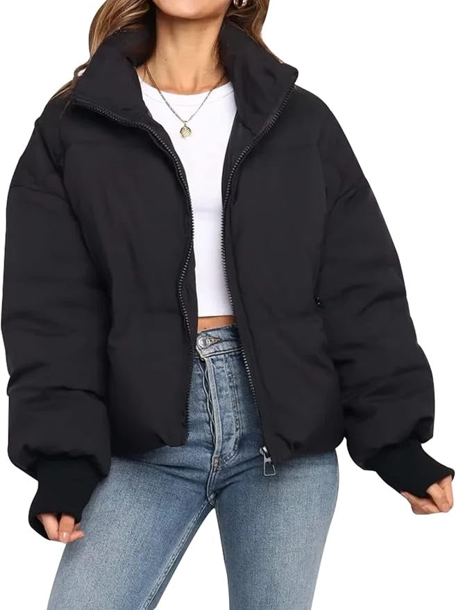 Bianca | Women's Cropped Short Quilted Puffer Jacket