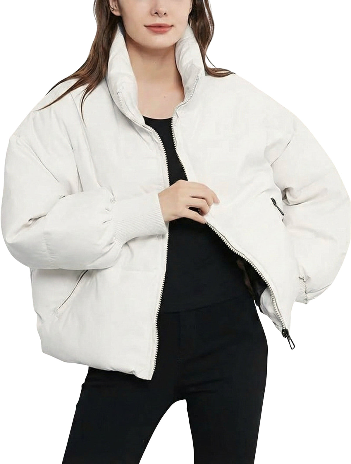 Bianca | Women's Cropped Short Quilted Puffer Jacket