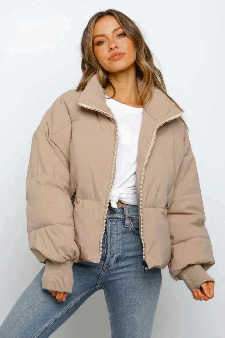 Bianca | Women's Cropped Short Quilted Puffer Jacket