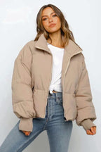 Bianca | Women's Cropped Short Quilted Puffer Jacket