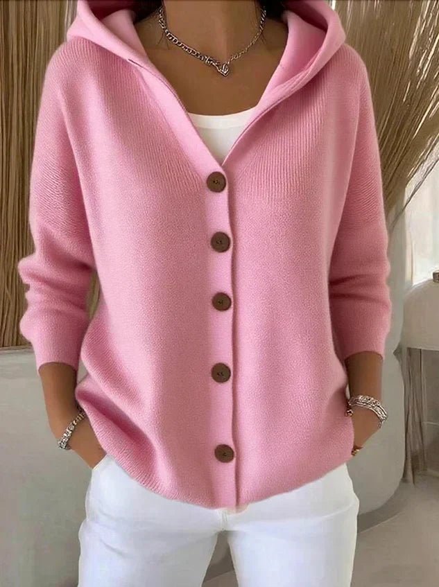 Bryony | Women's Hooded Button-Up Cardigan with Relaxed Fit