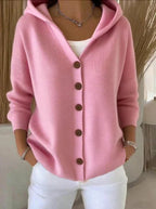Bryony | Women's Hooded Button-Up Cardigan with Relaxed Fit