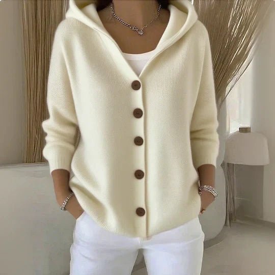 Bryony | Women's Hooded Button-Up Cardigan with Relaxed Fit