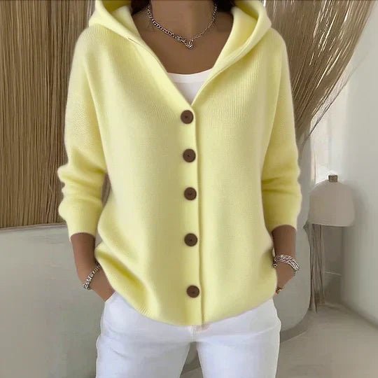 Bryony | Women's Hooded Button-Up Cardigan with Relaxed Fit
