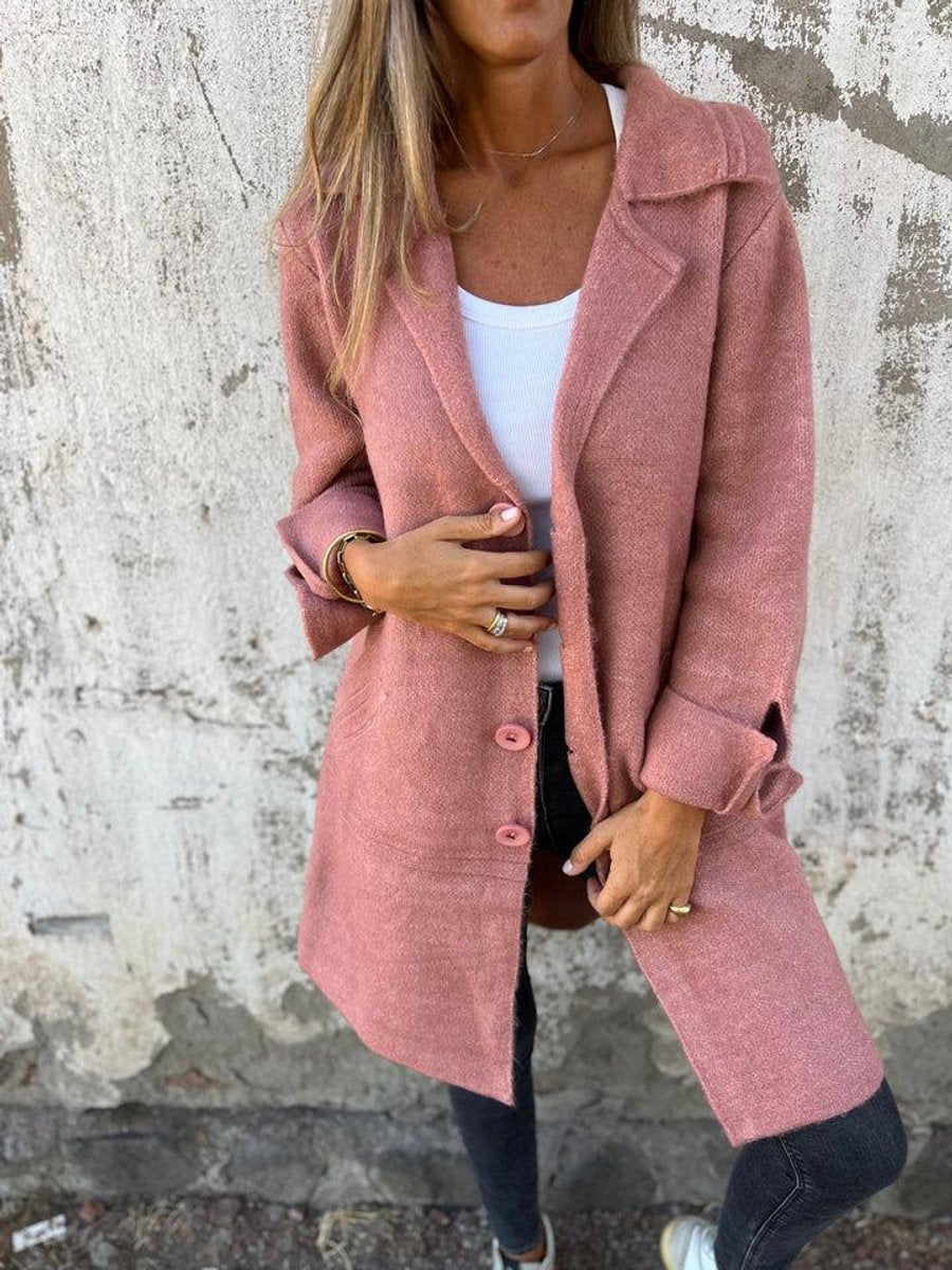 Marisol | Women's Textured Longline Button-Front Coat