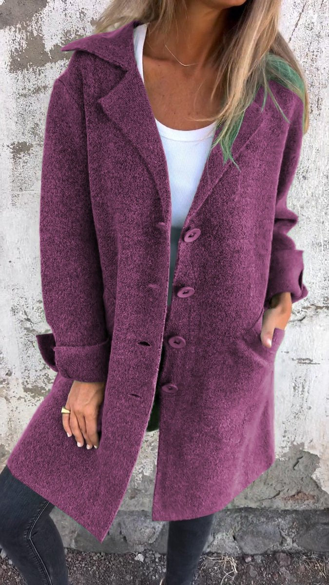 Marisol | Women's Textured Longline Button-Front Coat