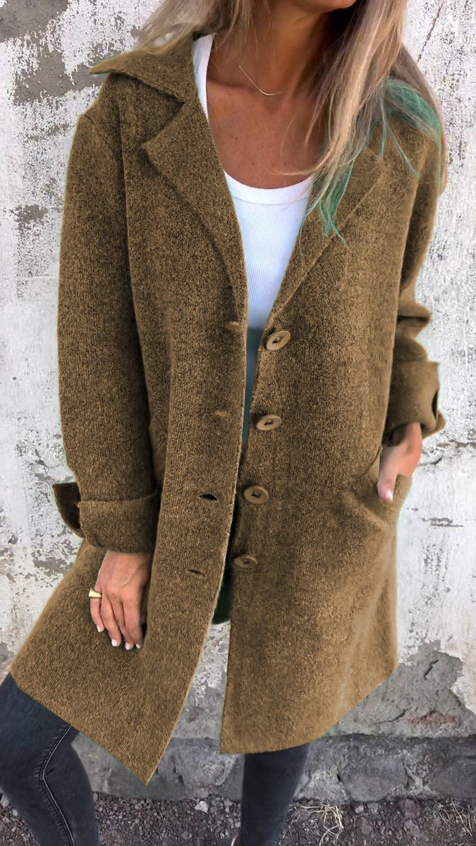 Marisol | Women's Textured Longline Button-Front Coat