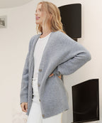 Seraphine | Women's Oversized Ribbed Button-Up Cardigan