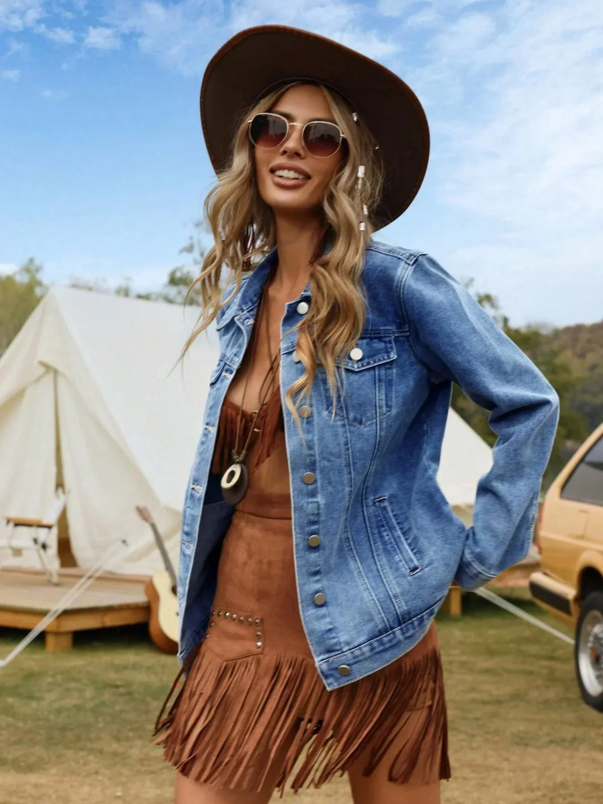 Freya | Women's Relaxed Button-Front Denim Jacket