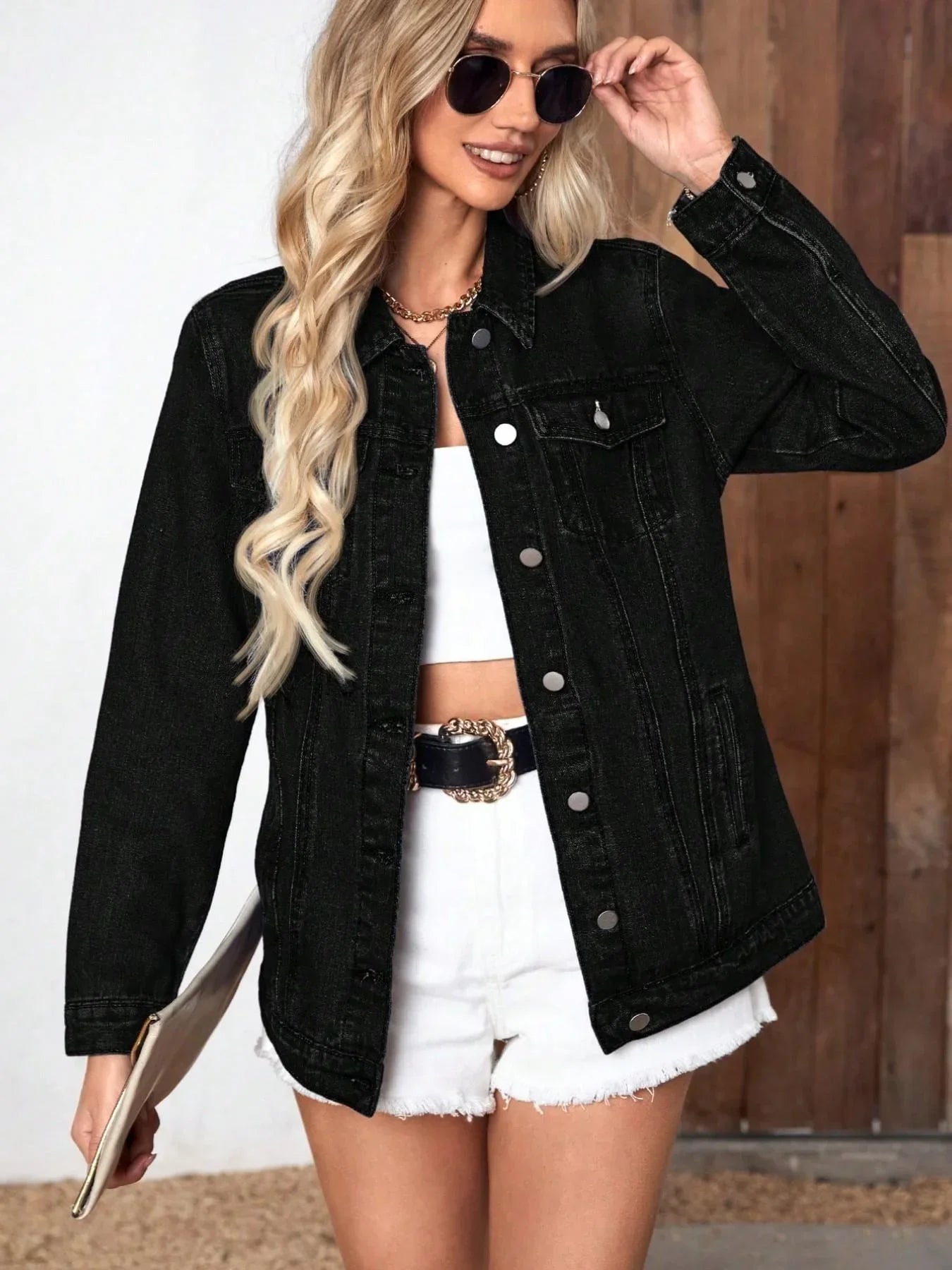 Freya | Women's Relaxed Button-Front Denim Jacket