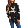 Maeve | Women’s Christmas Reindeer Mock Neck Sweater
