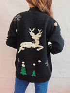 Maeve | Women’s Christmas Reindeer Mock Neck Sweater